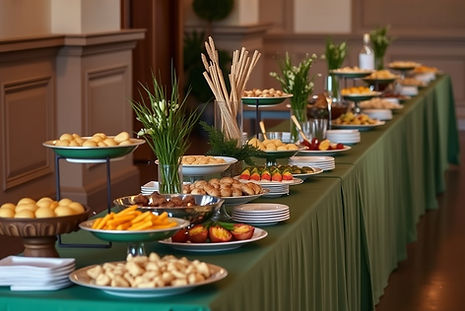 Catered dish prepared for a special event